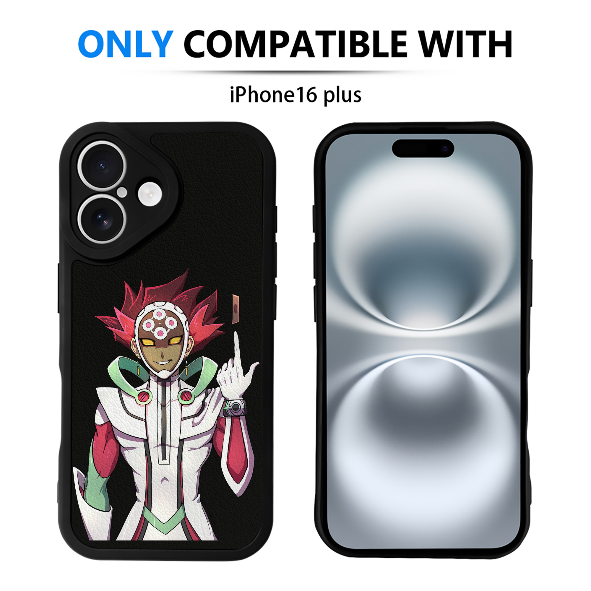 遊☆戯☆王 Yu-Gi-Oh! 【iPhone 16シリーズ対応】シリコンスマホケース（レザー調） 材質：シリコン